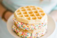 Homemade Waffle Ice Cream Sandwich Recipe