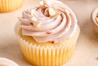 Almond Cupcakes with Raspberry Cream Cheese Frosting Recipe