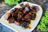 Smoky BBQ Pork Belly Burnt Ends Recipe