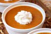 Silky Baked Pumpkin Custard with Autumn Spices