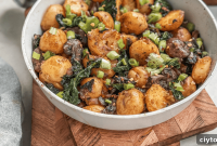 Skillet Potatoes with Kale and Mushrooms