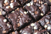 Fudgy Triple Chocolate Vegan Guinness Brownies
