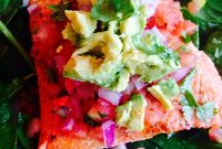 Grilled Southwest Salmon Salad with Avocado, Corn, and Lime