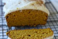 Moist Pumpkin Bread with Cream Cheese Frosting