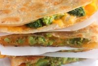 Tuscan Broccoli and Cheese Quesadilla Recipe