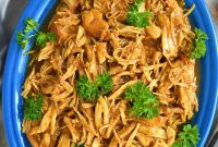 Slow Cooker BBQ Pulled Chicken Sandwiches