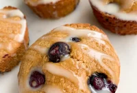 Blueberry Muffins with Lemon Coconut Glaze Recipe