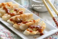 Gluten-Free Vegan Potstickers: Sweet and Sour Tempeh with Celery