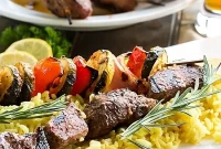 Juicy Grilled Beef Kabobs with Garlic Herb Marinade