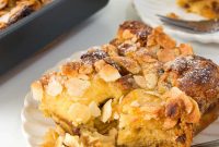 Panettone Bread Pudding Recipe with Vanilla Custard