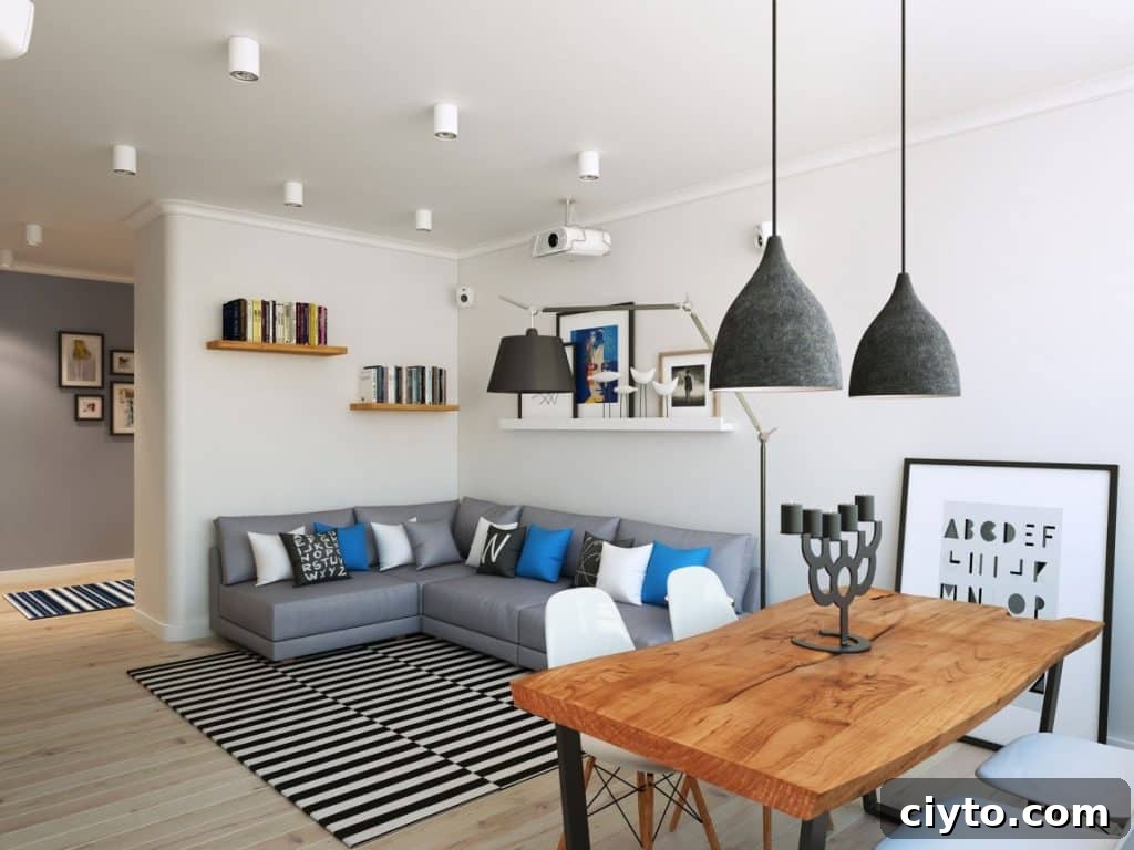 Create a Scandinavian Living Room: Essential Design Tips 5 Add some lights