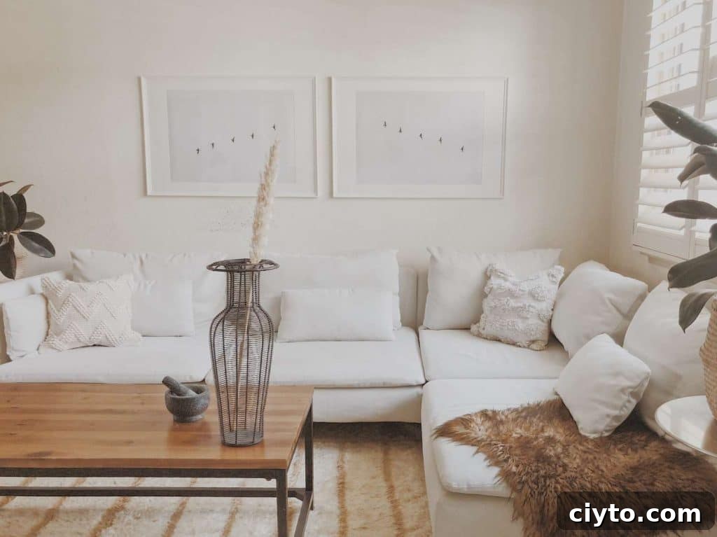 Create a Scandinavian Living Room: Essential Design Tips 6 Declutter your living space