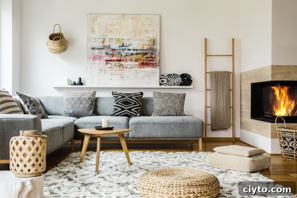 Create a Scandinavian Living Room: Essential Design Tips 8 Textures are a big yes