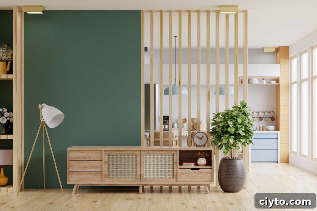 Create a Scandinavian Living Room: Essential Design Tips 9 Panels create space