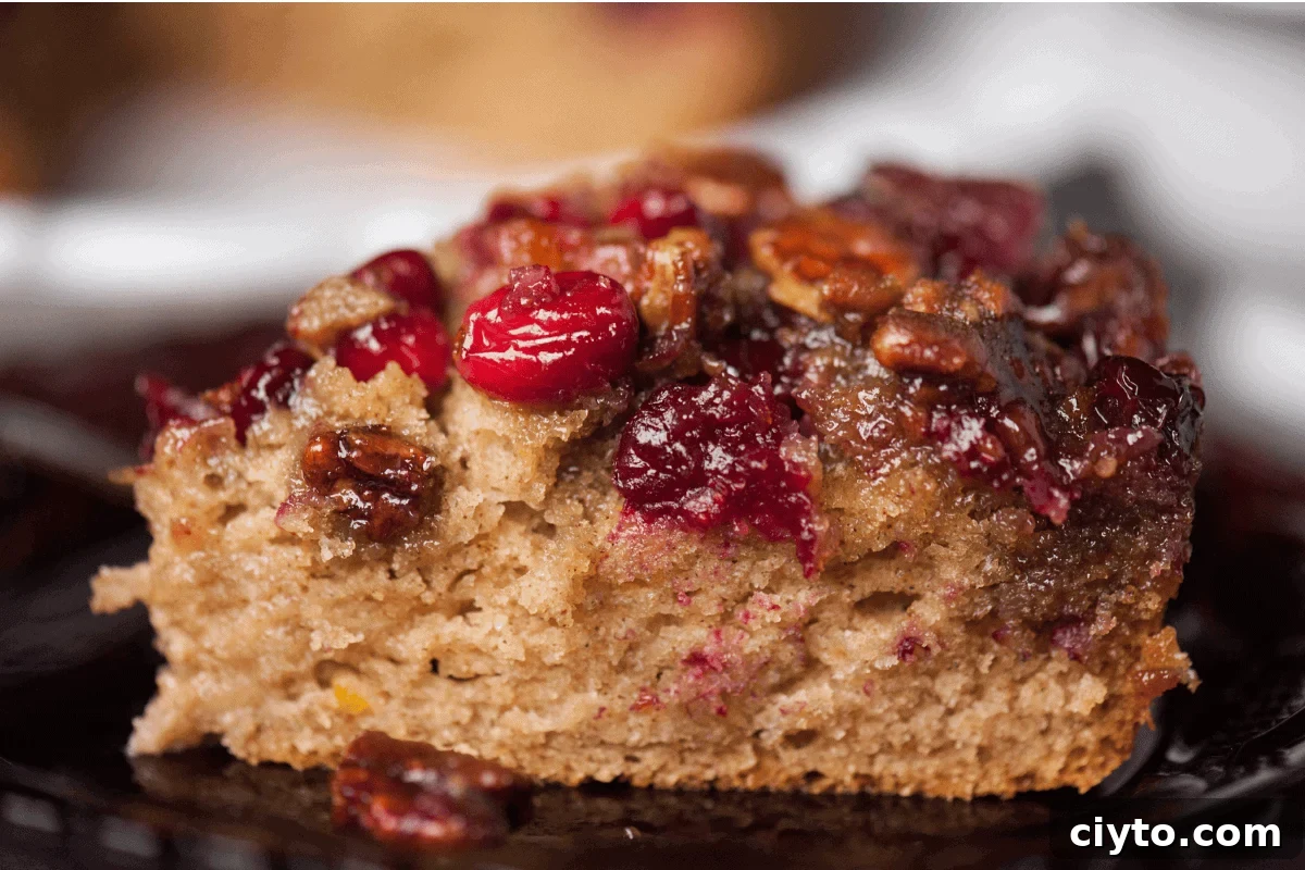 upside down cranberry coffee cake.