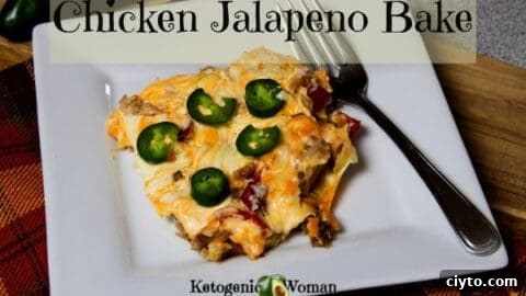 Low Carb chicken cream cheese jalapeno bake
