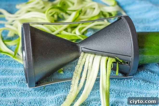 spiralizing zuchhini