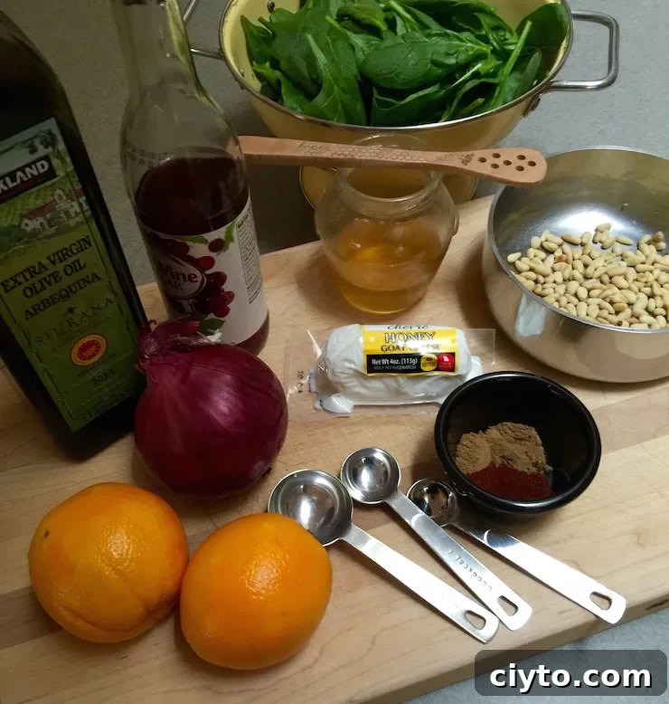 Winter Spinach Salad