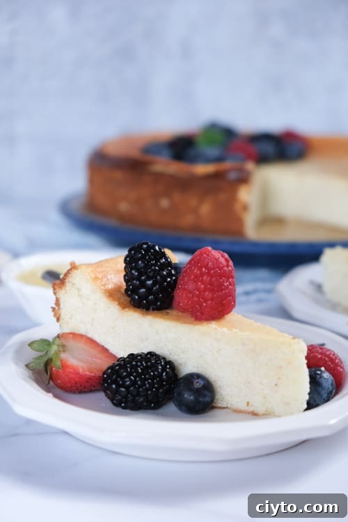 Authentic Crustless German Quark Cheesecake Recipe 2 Crustless German Cheesecake