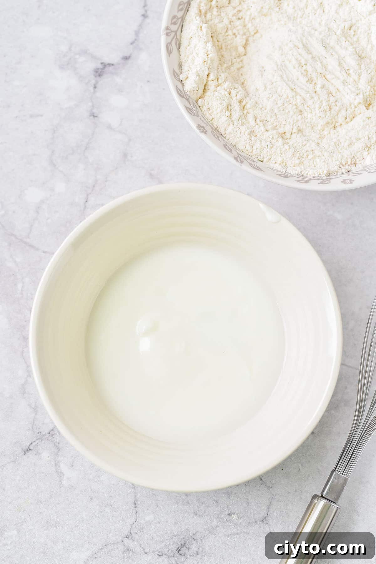 Making the recipe.