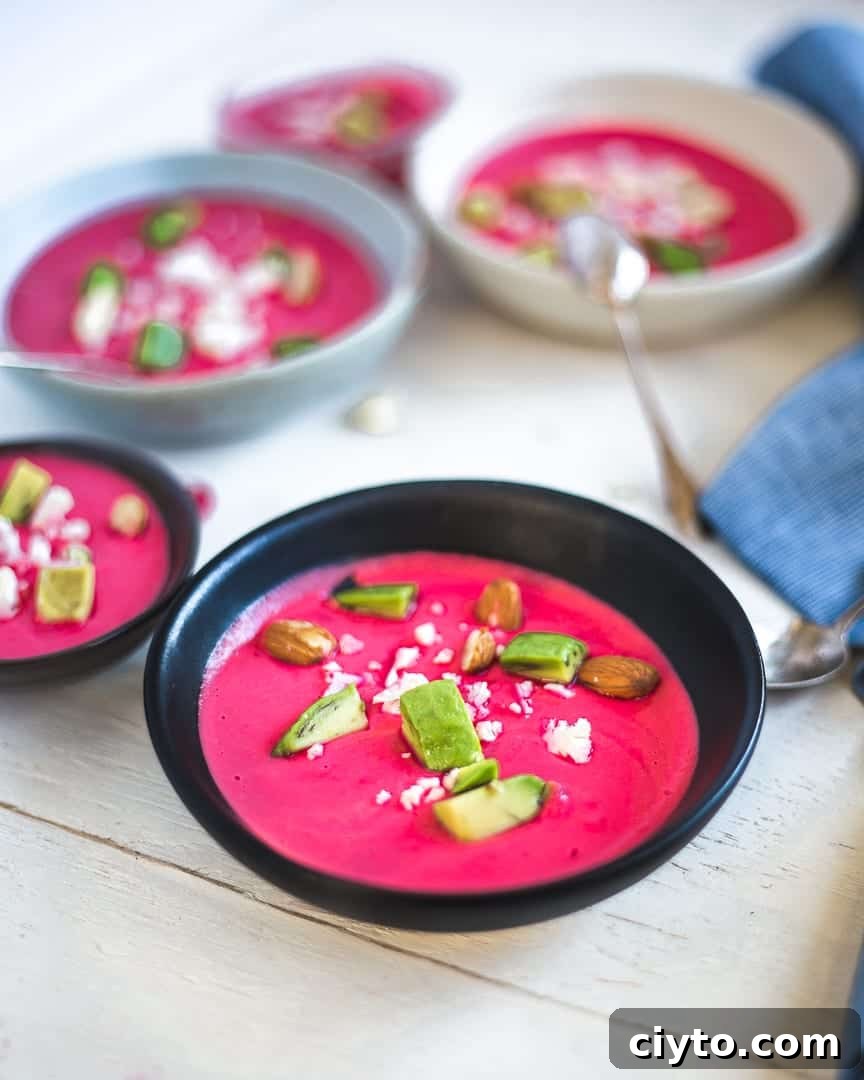 Gluten-Free Salmorejo with Beets Paleo Primal Gourmet Healthy Spanish Soup Recipe Whole 30 Cold Tomatoes