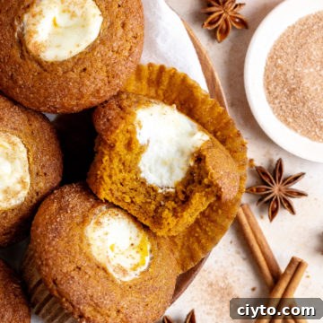 Pumpkin Cream Cheese Muffins