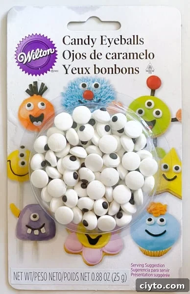 Candy eyeballs.