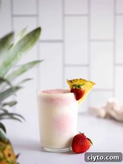 Strawberry pina colada