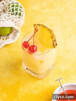 Piña Colada on the rocks