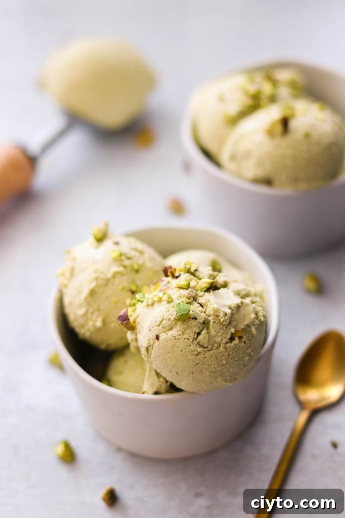 ice cream served in a bowl