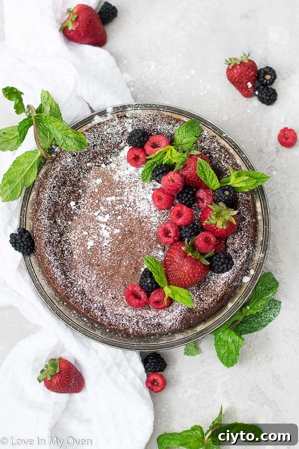 3-Ingredient Flourless Chocolate Cake Recipe 2 3 ingredient flourless chocolate cake