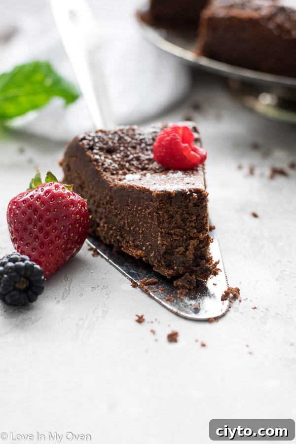 3-Ingredient Flourless Chocolate Cake Recipe 8 3 ingredient flourless chocolate cake