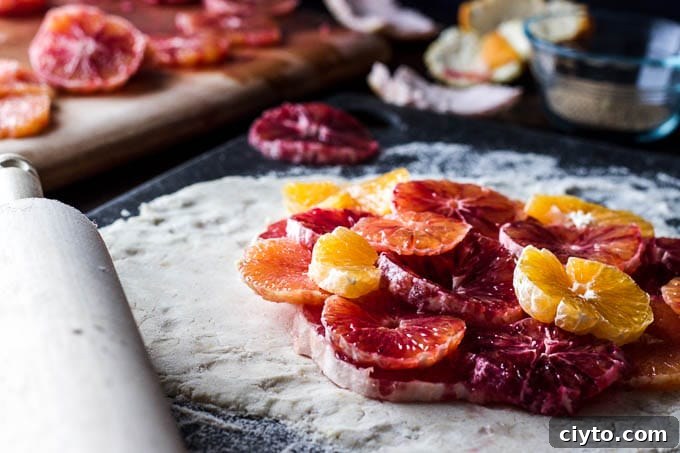Gluten-free and refined sugar-free winter citrus galette | saltedplains.com