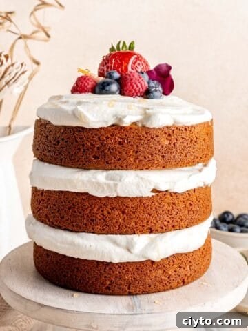 Simple Honey Vanilla Layer Cake