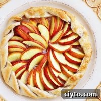 Rustic peach tart