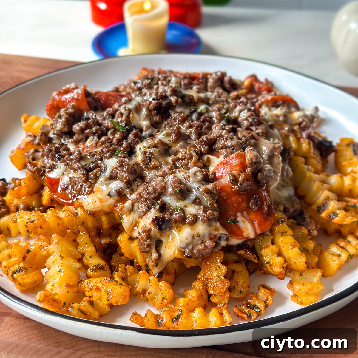 cheesy loaded fries