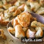 Thumbnail of Rustic Buttery Garlic Croutons