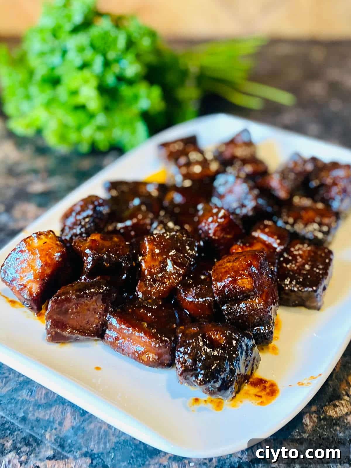 pork belly burnt ends.