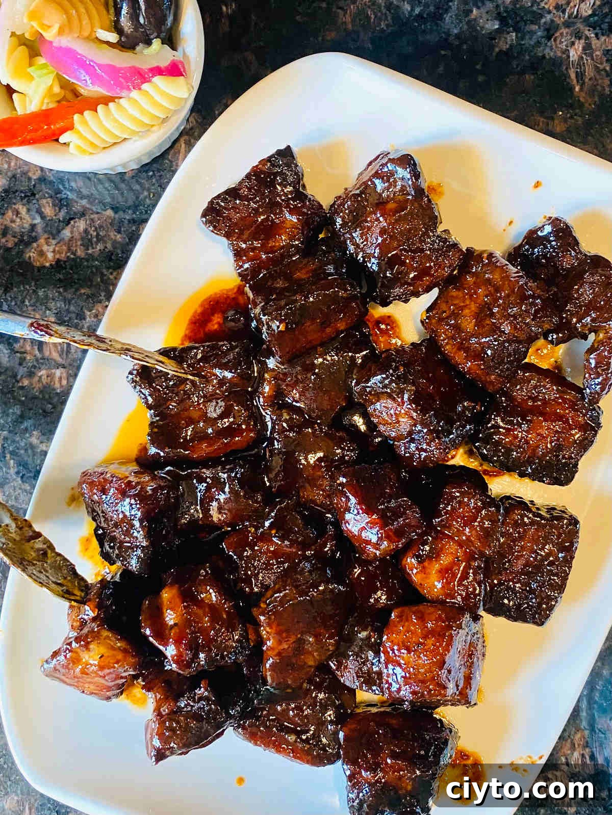 smoked pork belly.