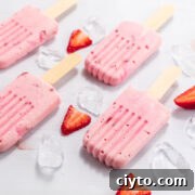 Keto Strawberry Creamsicles