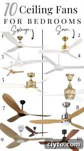 10 ceiling fans for bedrooms