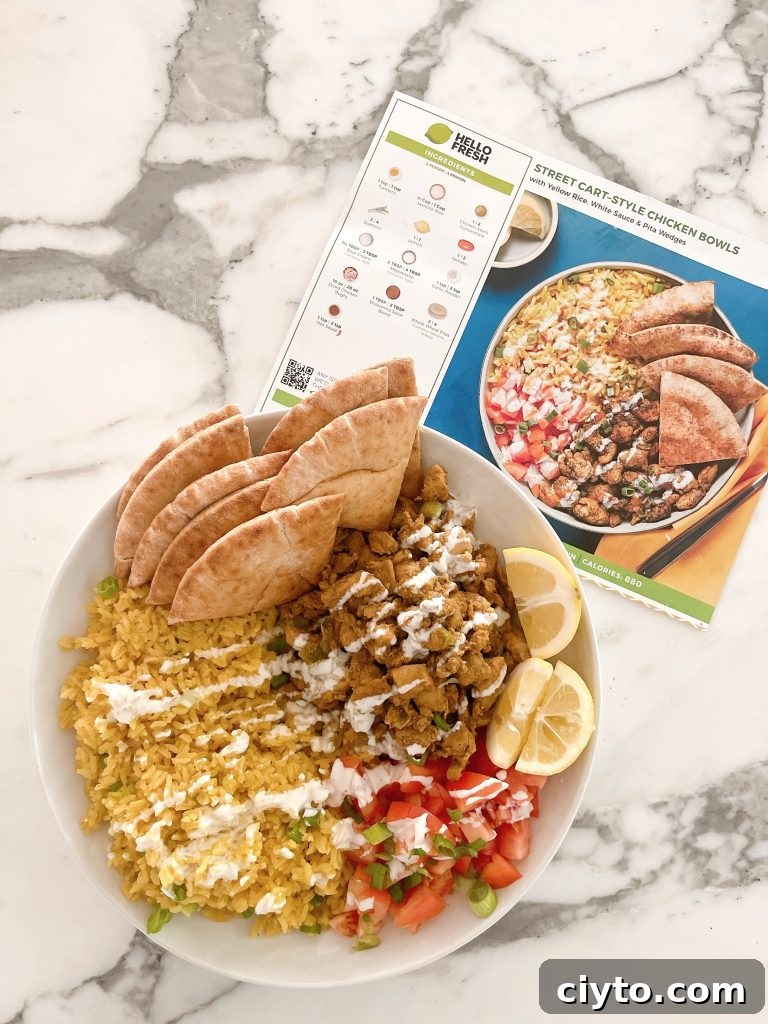 was HelloFresh worth it for our family - street cart chicken bowls