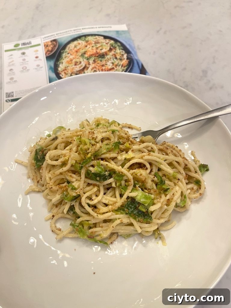 hellofresh lemony spaghetti