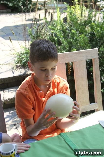 Big Boy with Ostrich Egg