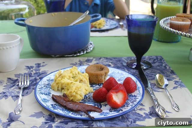 Paleo Ostrich Egg Brunch