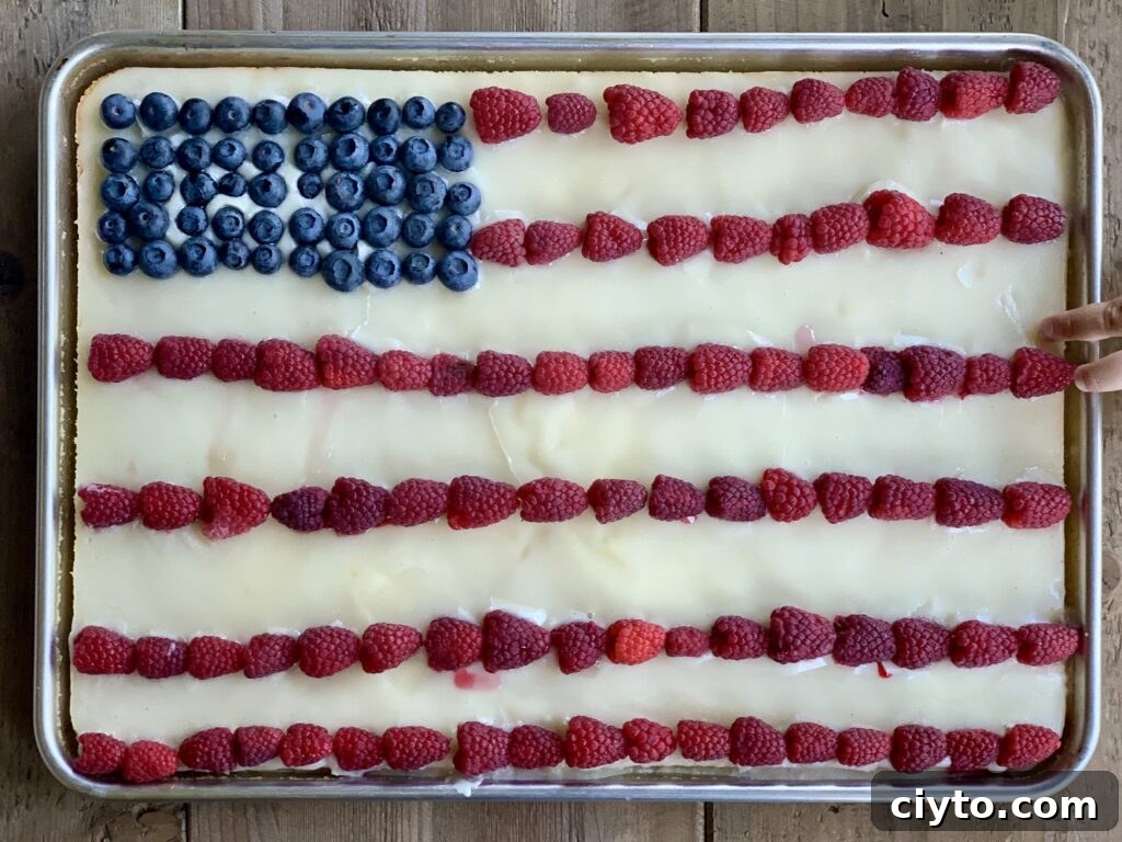 White Texas sheet cake on a table