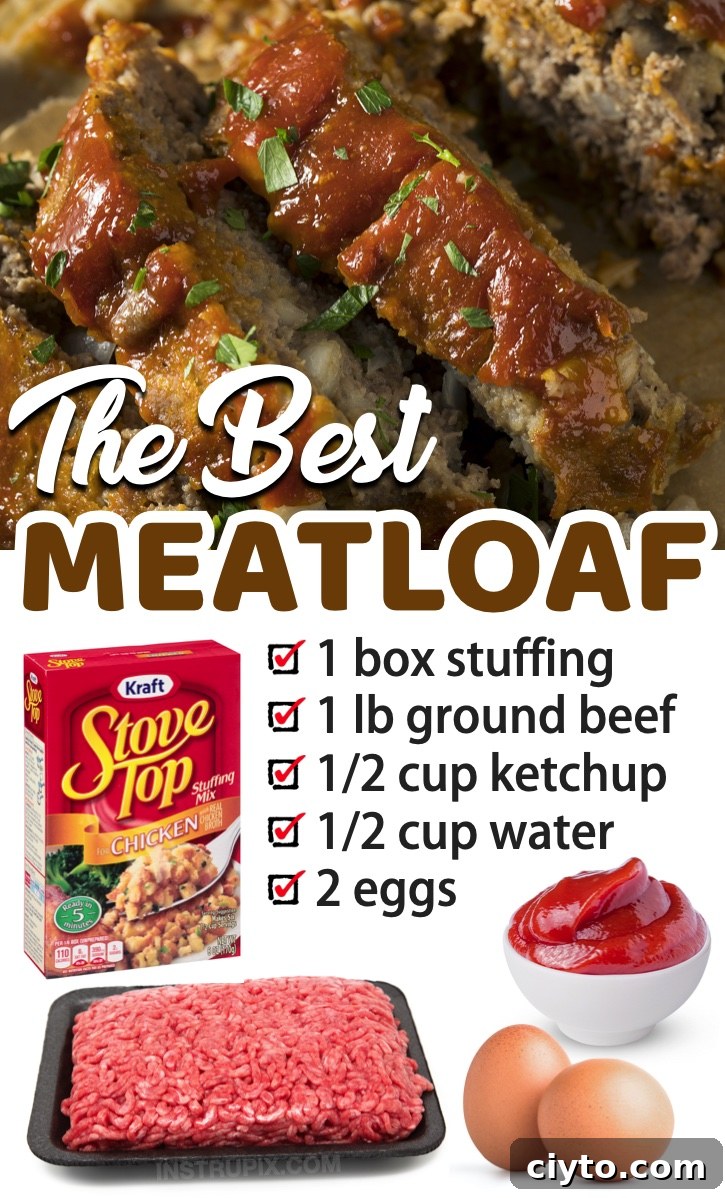 My family loves this easy ground beef dinner recipe made with boxed stuffing.