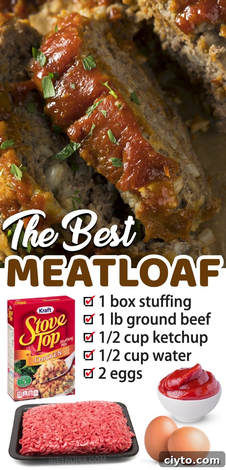 A super quick and easy ground beef dinner recipe using stuffed mix for flavor and binder.