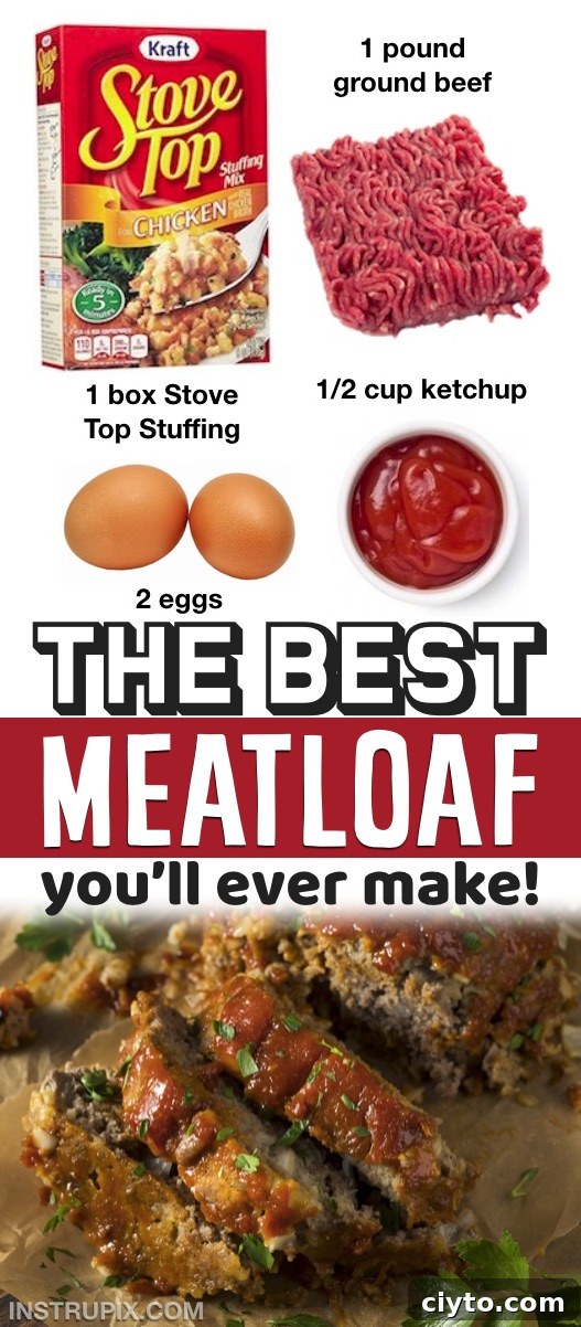 A hearty, comforting meatloaf made from just a few pantry ingredients.
