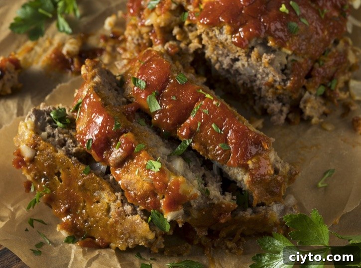 Classic meatloaf made with boxed stuffing for extra flavor and ease.
